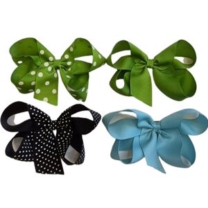 Hair Bow Choose 1 Large Kids Hair Bow Pick Your Color Barrette Clip 6 Inch
